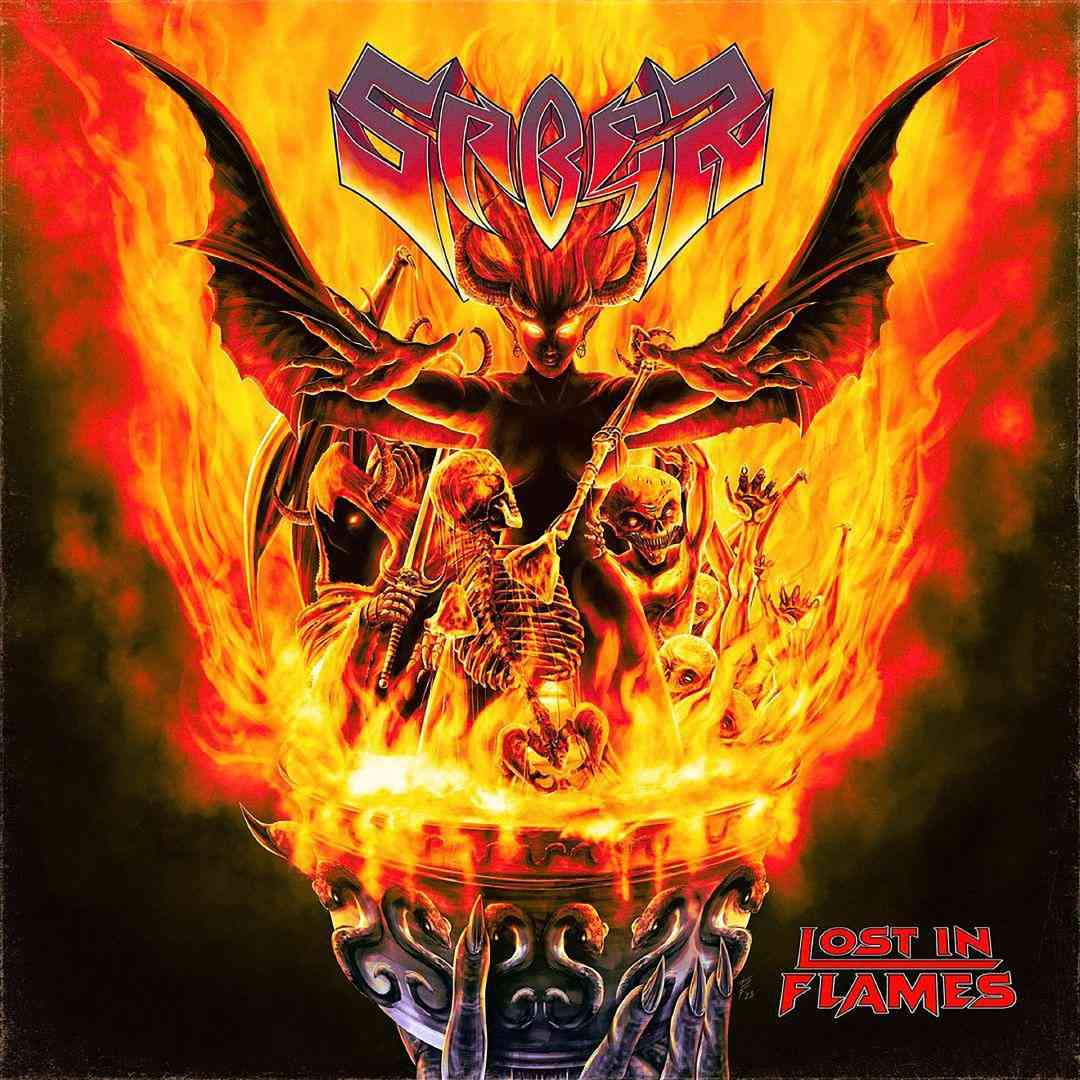 Saber - Lost In Flames - album cover