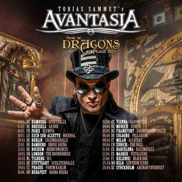 Avantasia - Here Be Dragons Tour 2025