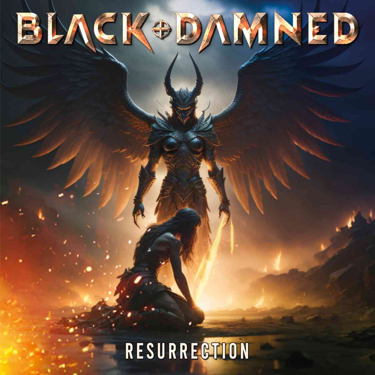 black and damned - resurrection - album cover