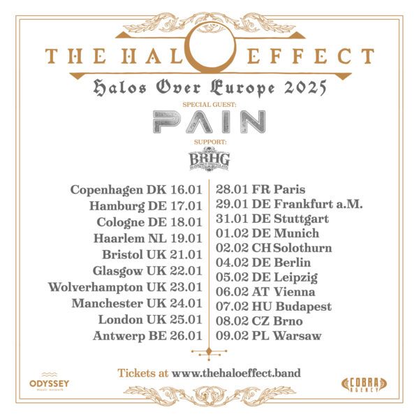 THE HALO EFFECT - „Halos Over Europe“-Tour 2025!