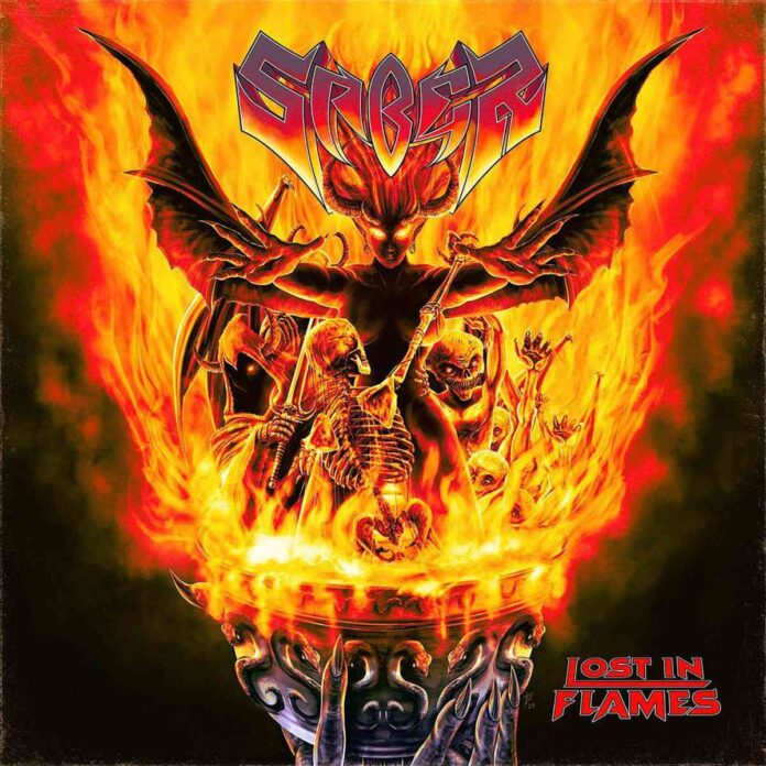 cover artwork saber lost in flames