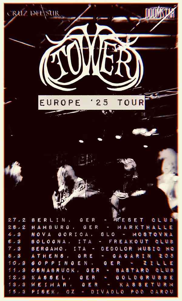 europe tour of heavy metal band tower