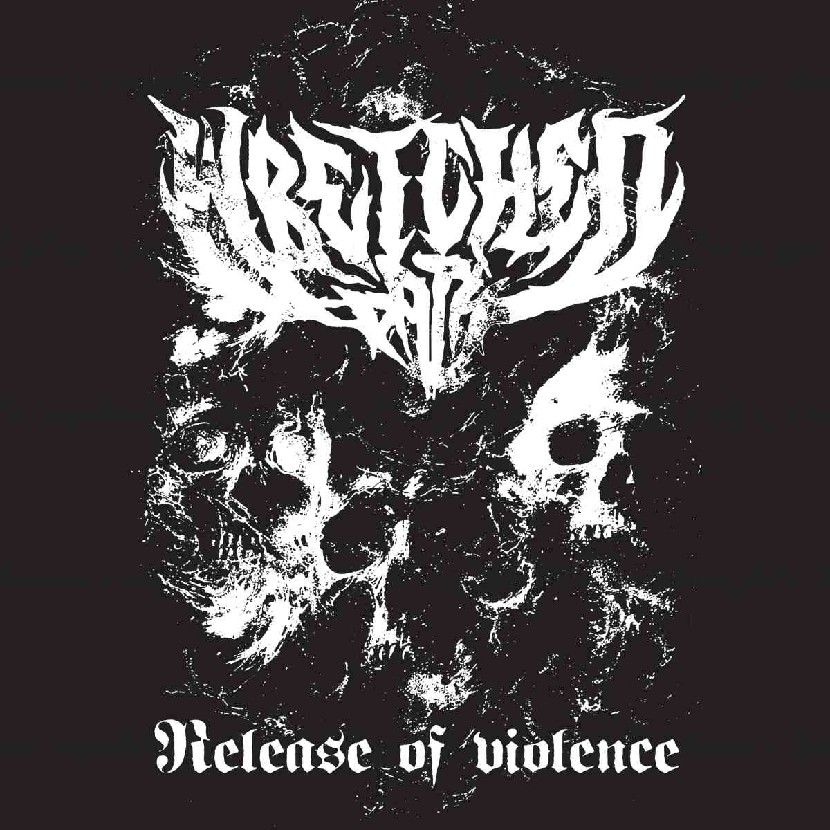 release of violence singleartwork of finnish death metal band wretched path