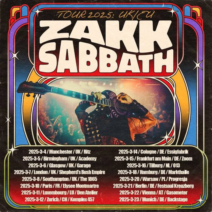 Zakk Sabbath EU Tour 2025